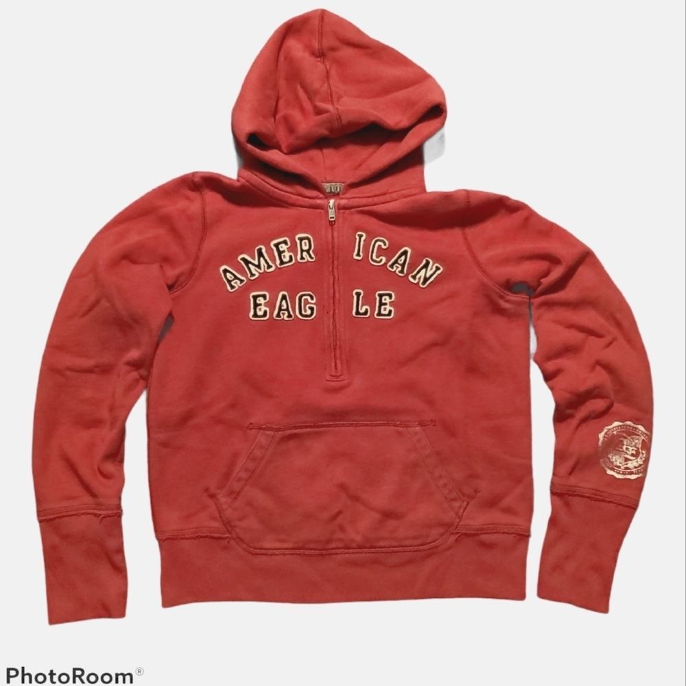 American Eagle hoodie, sweatshirt, red, size medium